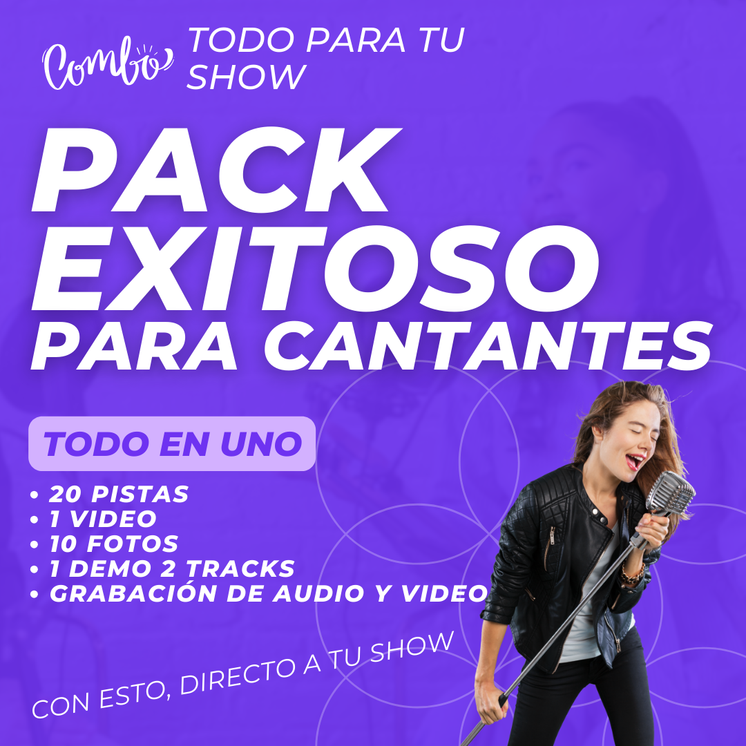 4 pack para cantantes